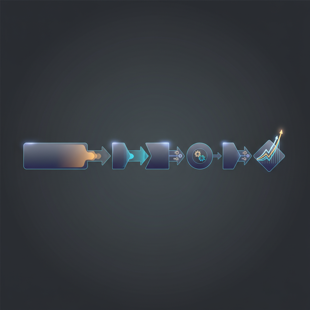 A hand checking off items on a digital checklist on a tablet, symbolizing successful implementation of an AI automation plan.