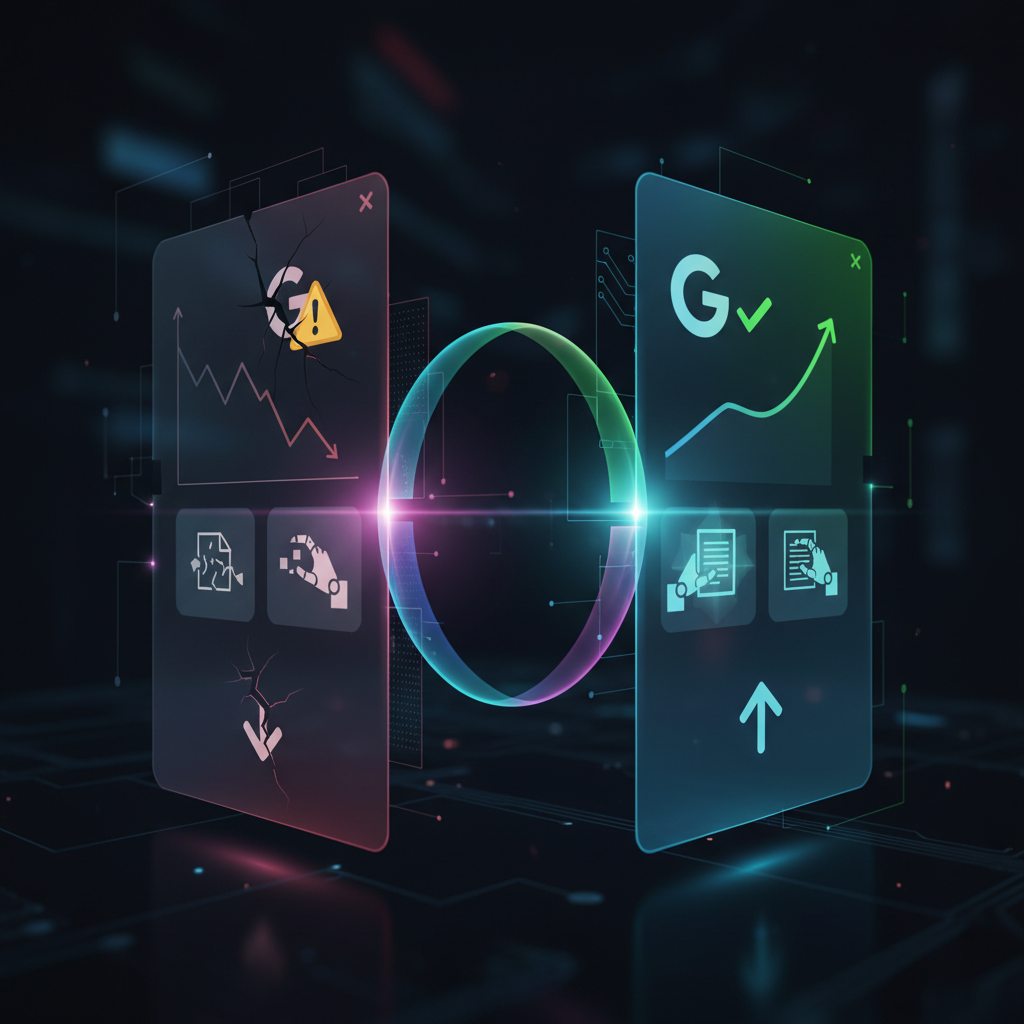 구글 애드센스 수익 감소 그래프를 보여주는 이미지