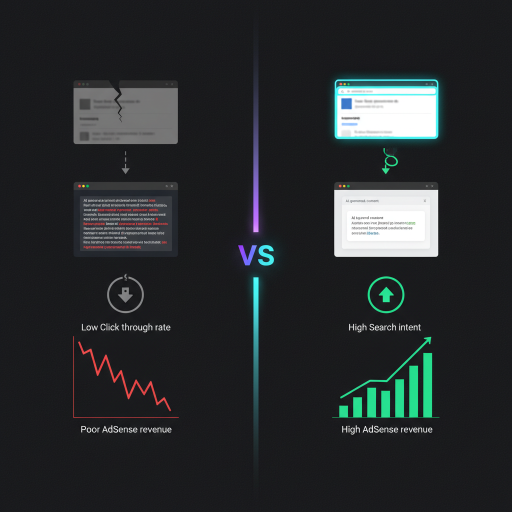 트래픽과 수익 그래프가 하락하는 모습의 이미지