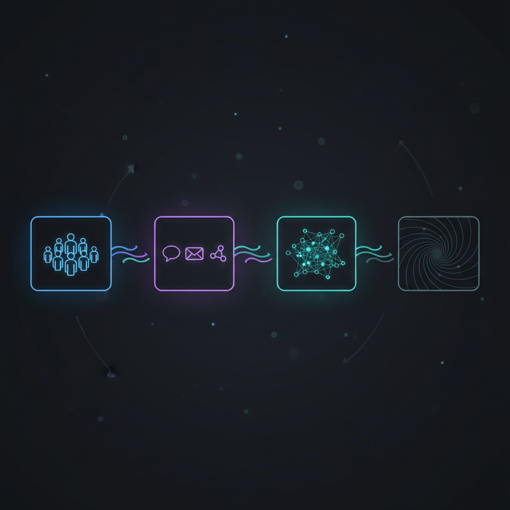 블로그 콘텐츠 품질 향상을 상징하는 노트북과 돋보기 이미지