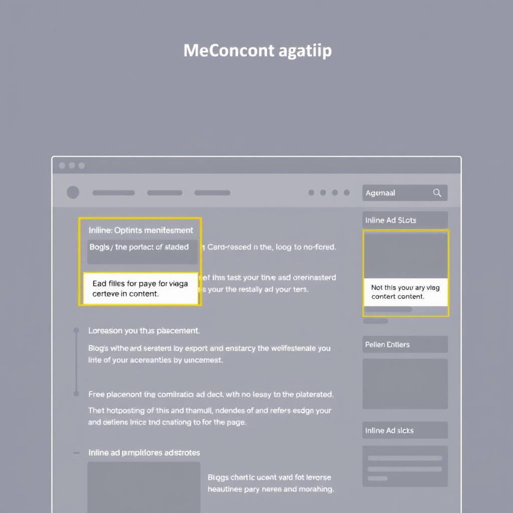 블로그 애드센스 광고 배치 최적화 위치를 보여주는 레이아웃 예시