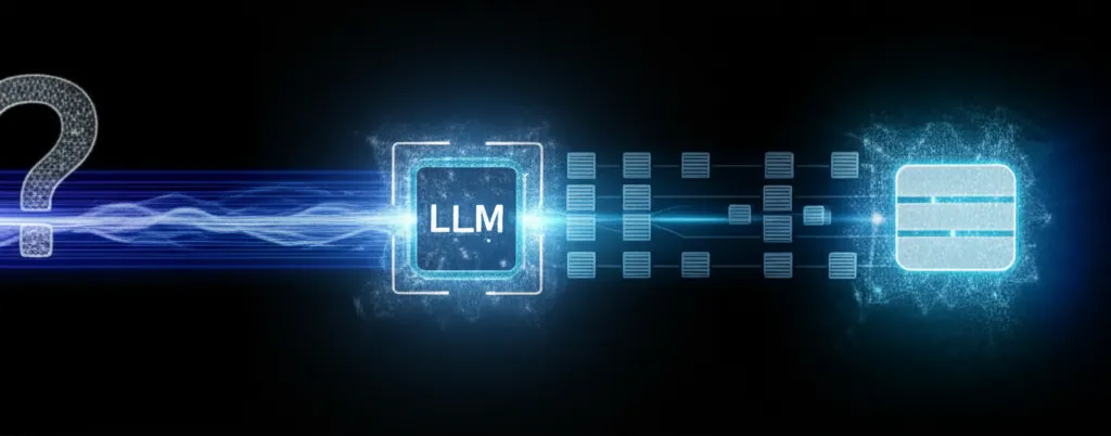 Diagram illustrating Retrieval-Augmented Generation (RAG) workflow with an LLM accessing an external knowledge base.