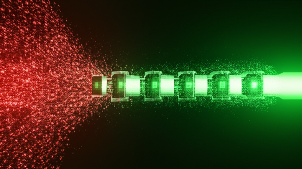 AI 기반 에러 해결 시스템 구축의 7단계 프로세스 흐름도