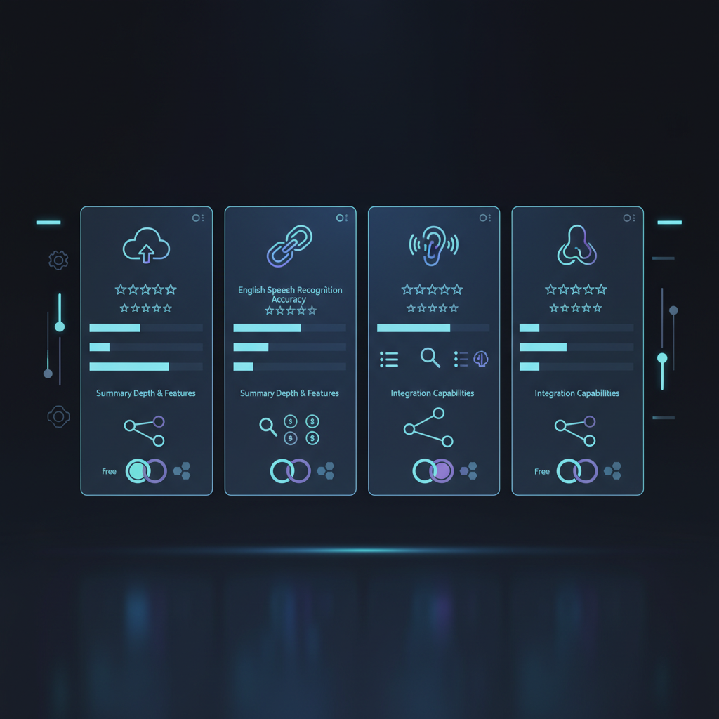 AI 회의록 도구 사용 인터페이스