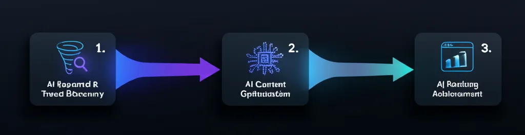 A futuristic digital dashboard displaying SEO metrics with AI graphs and data visualization