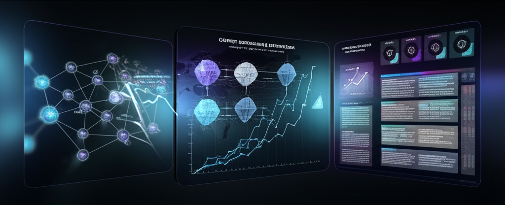 A laptop screen showing AI generating blog content with suggested keywords and readability scores