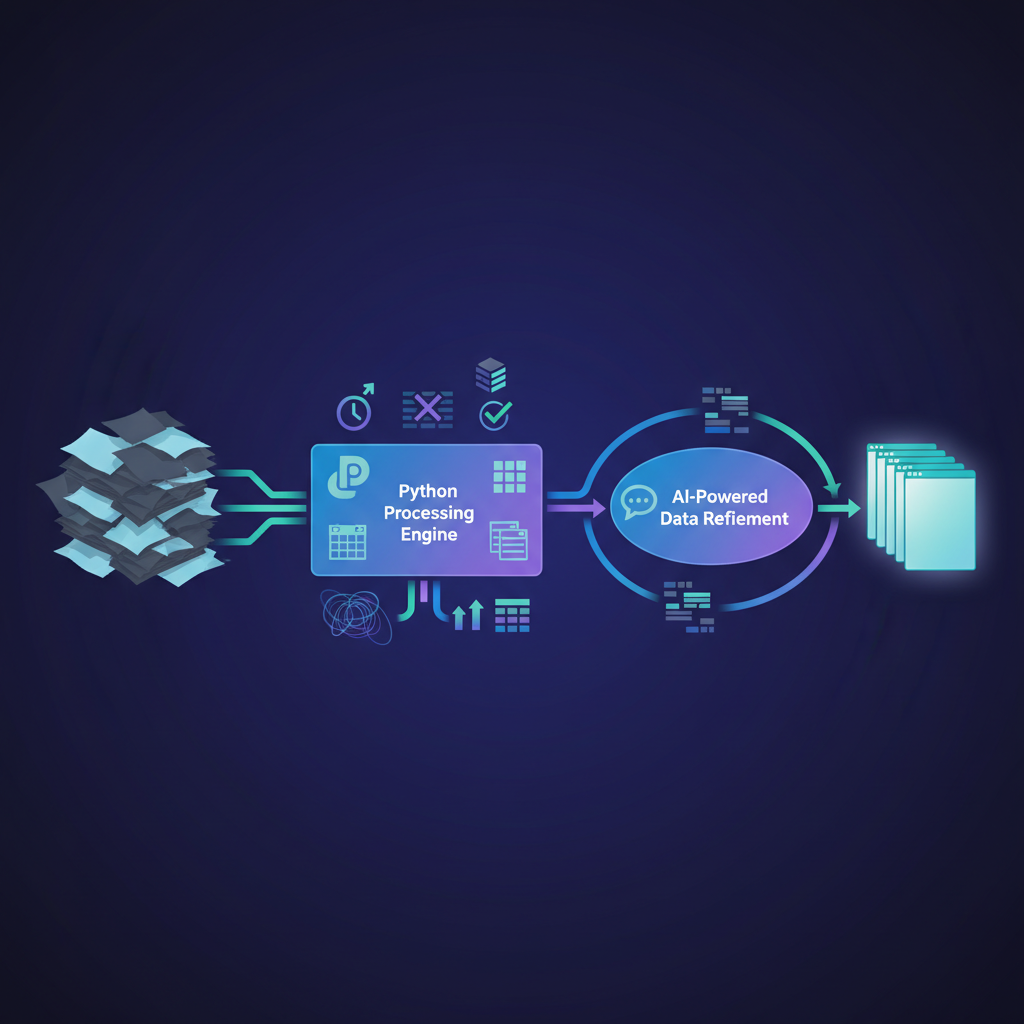 파이썬 스크립트 실행 후 통합된 엑셀 파일