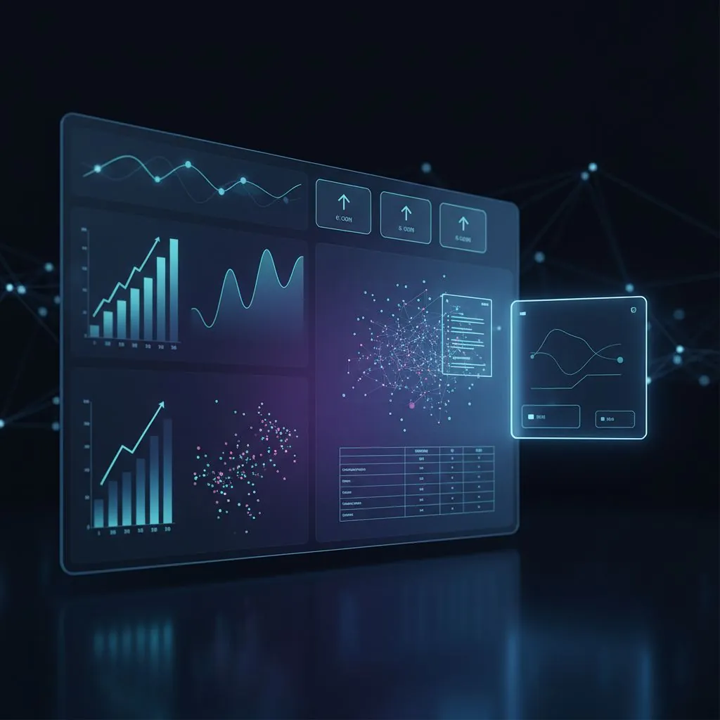 A professional interacting with ChatGPT, where the AI is generating Excel formulas and advising on data visualization, leading to a professional-looking chart.