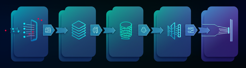 A complex network diagram illustrating a Zero Trust architecture for LLMs, showing multiple layers of authentication, data masking, and access control around an LLM core.