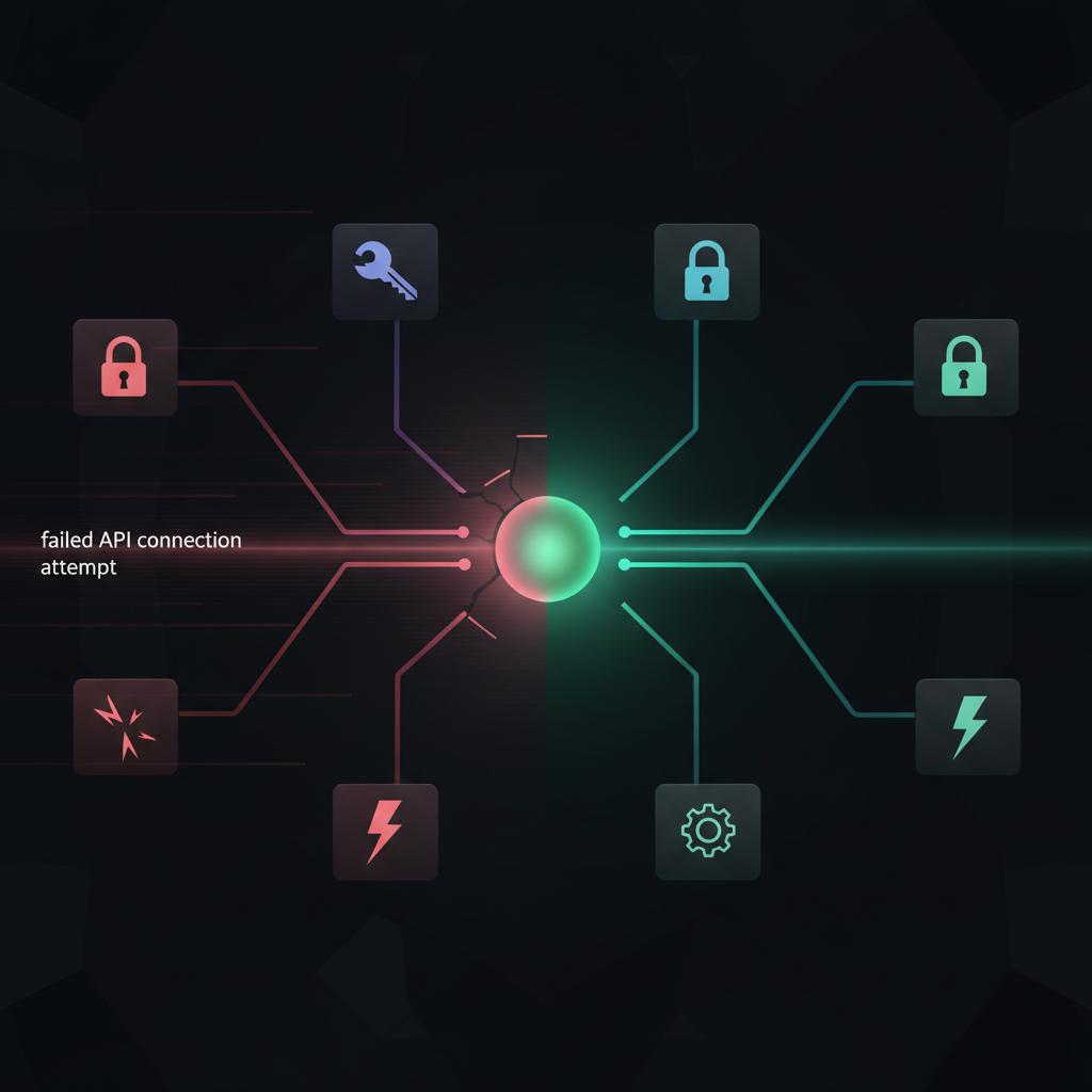 Gemini API ์ฐ๊ฒฐ ์ค๋ฅ์ ๋ค์ํ ์ ํ๊ณผ ๋ฌธ์ ์ง์ ์ ์๊ฐ์ ์ผ๋ก ๋ณด์ฌ์ฃผ๋ ๋ค์ด์ด๊ทธ๋จ