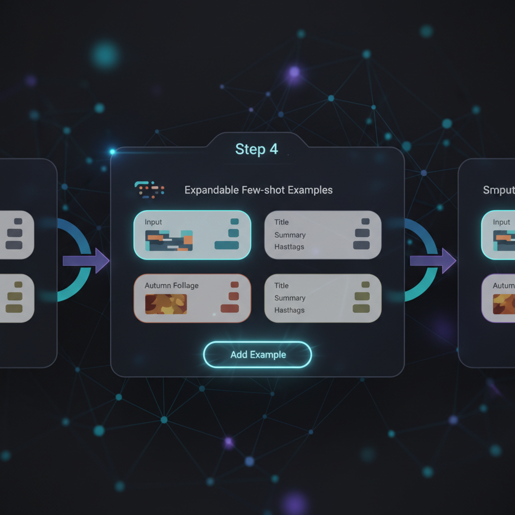 구글 AI 스튜디오에서 프롬프트 예시를 추가하는 화면