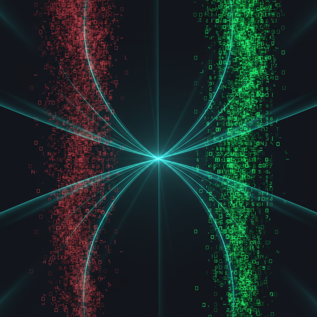A vibrant illustration showing growth charts, money symbols, and innovation gears connected by AI, representing monetization through advanced prompt strategies.