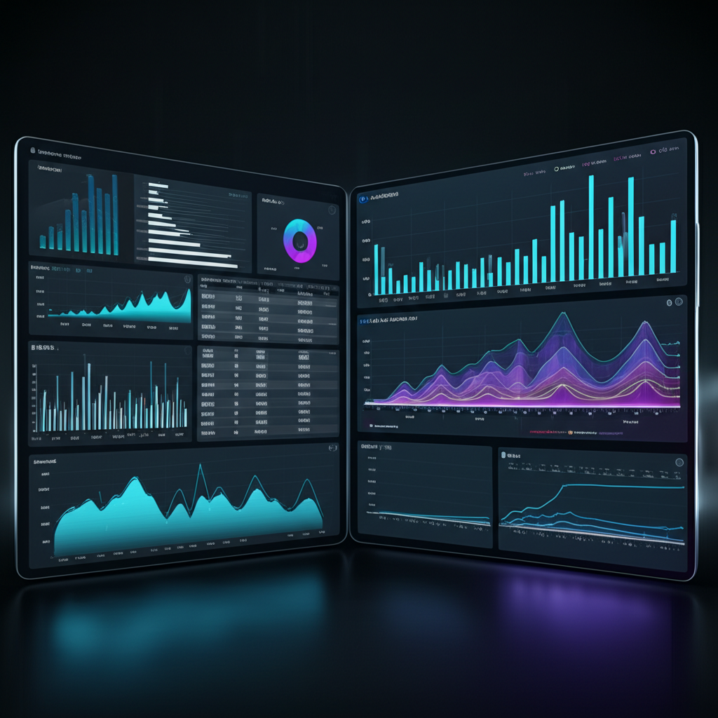 various LLM tool logos arranged around a central analysis icon with data flowing between them
