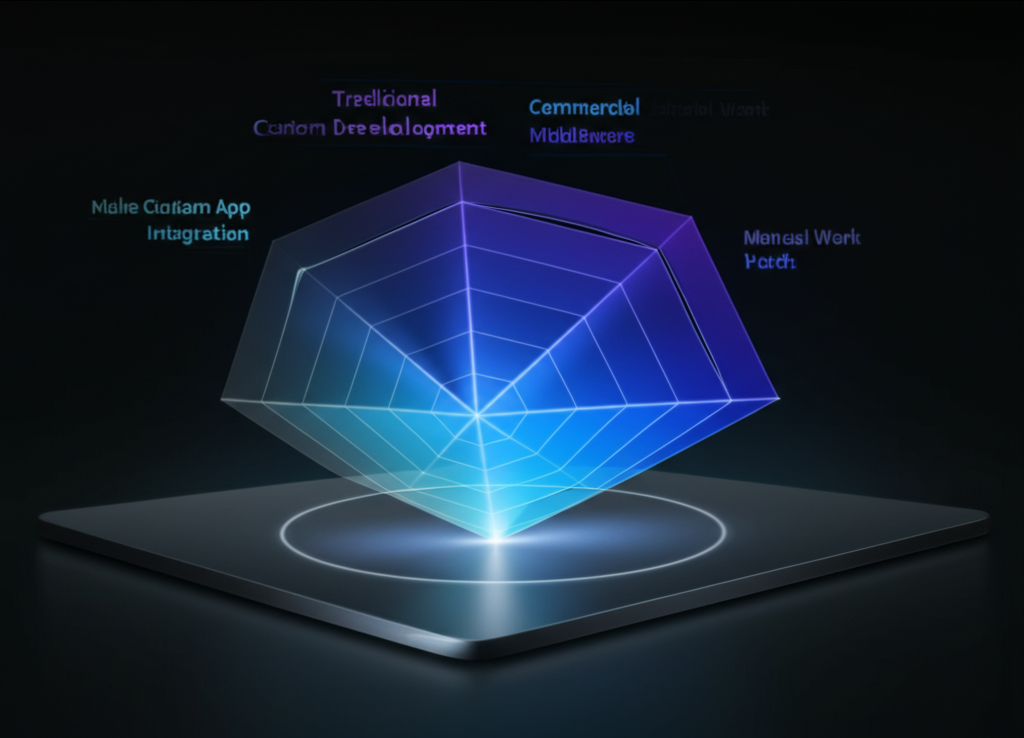 A diagram illustrating the data flow within a Make scenario, showing data transformation and mapping from an external API response to Make's internal data structure.