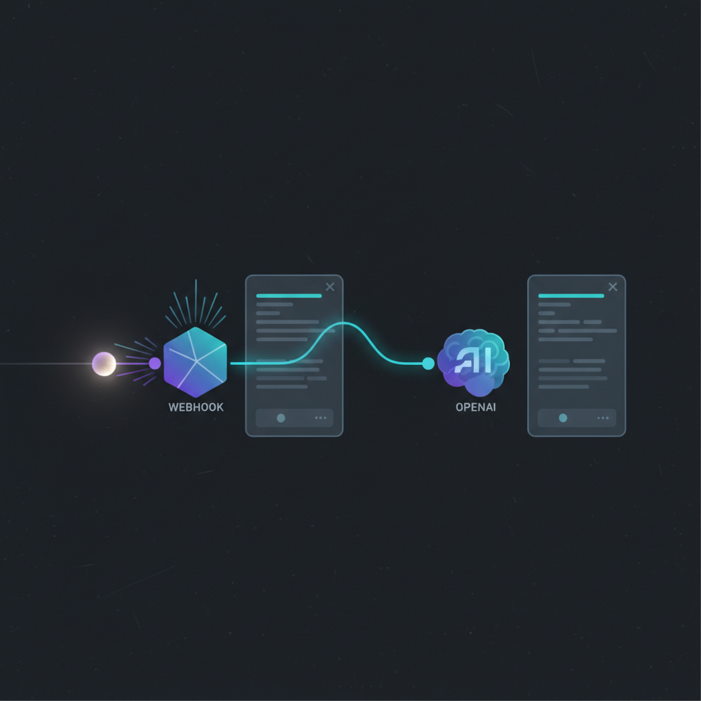 n8n의 OpenAI(ChatGPT) 노드 설정 화면으로, API 키 입력과 프롬프트 설정 부분이 보입니다.