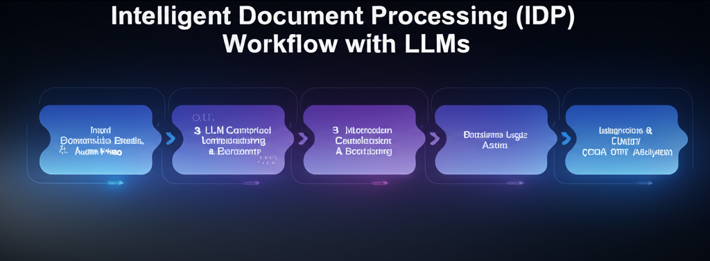 A graph showing a sharp increase in productivity and cost savings over time due to AI automation, with happy employees in the background.
