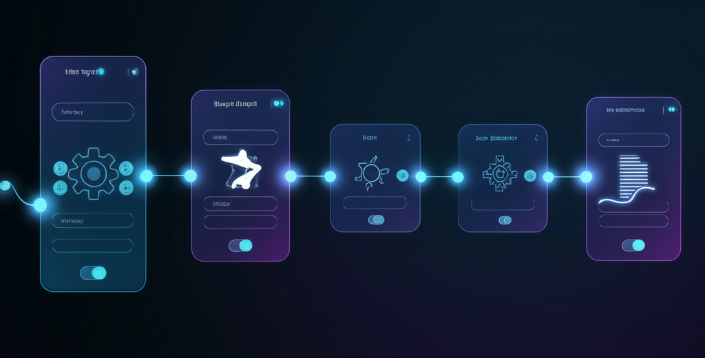 A person looking overwhelmed by a pile of papers, contrasted with a streamlined digital workflow icon