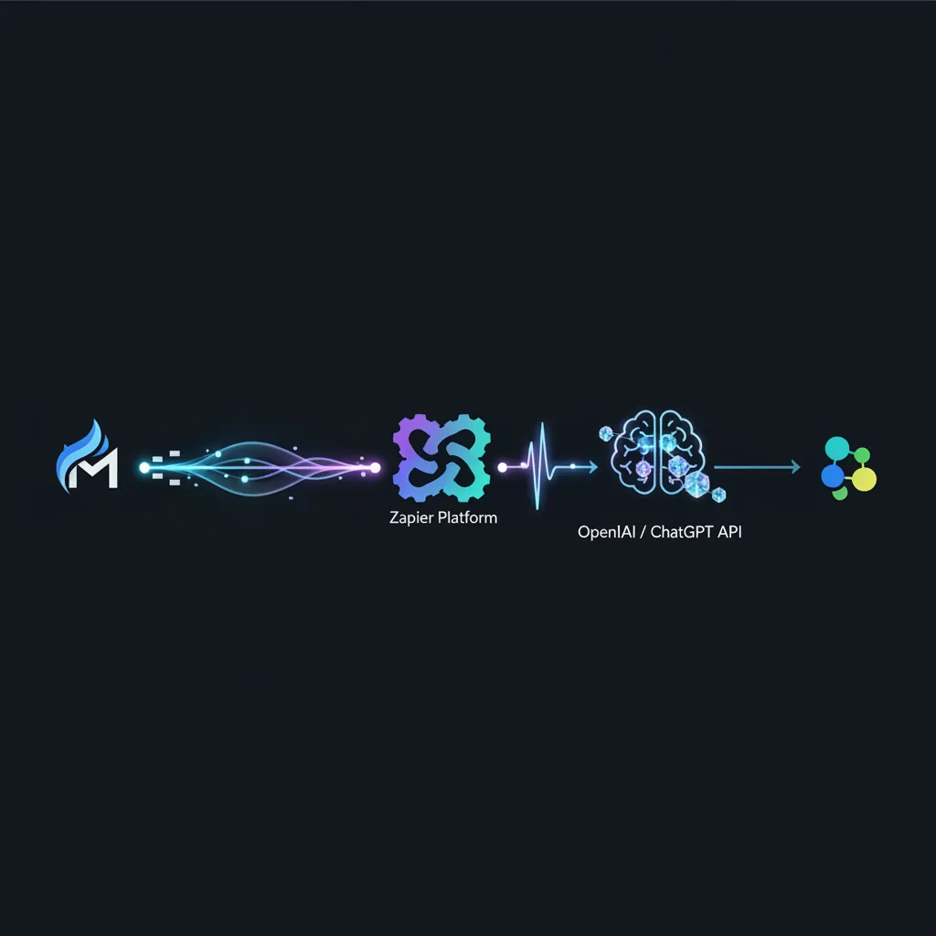 Zapier와 ChatGPT의 연동 개념도